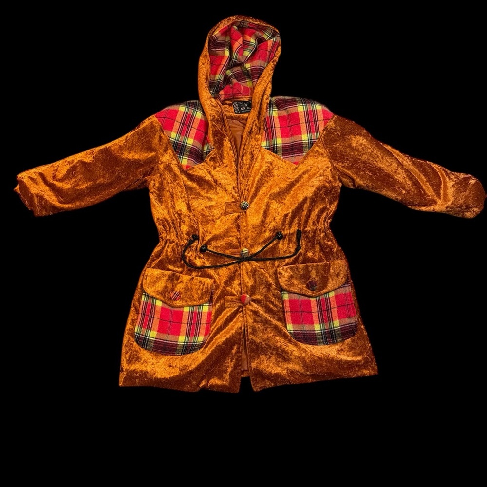 Tail Women's Orange Plaid Varsity Jacket